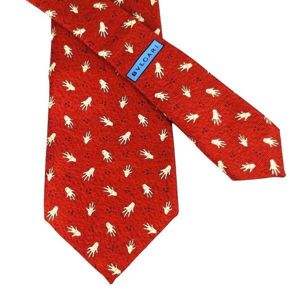 BVLGARI Silk Seven Fold Luxury Necktie made in Italy in like new condition - Picture 3 of 14